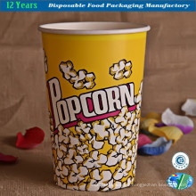 Popcorn Bowl Grand récipient en papier, bac réutilisable Canapé de cinéma